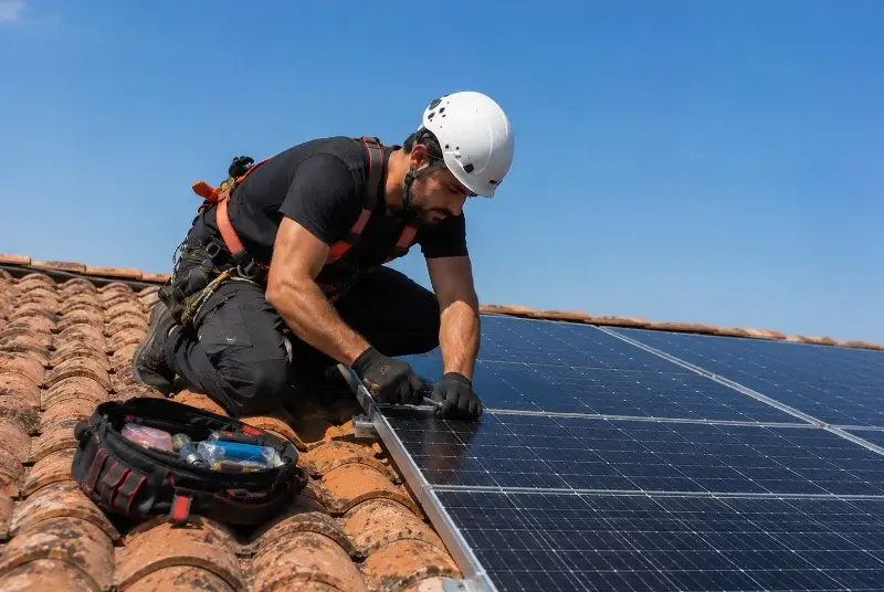 Maintenance et monitoring de panneaux solaires à Eyragues